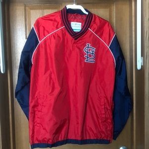 MLB St. Louis Cardinals Pullover Windbreaker Large